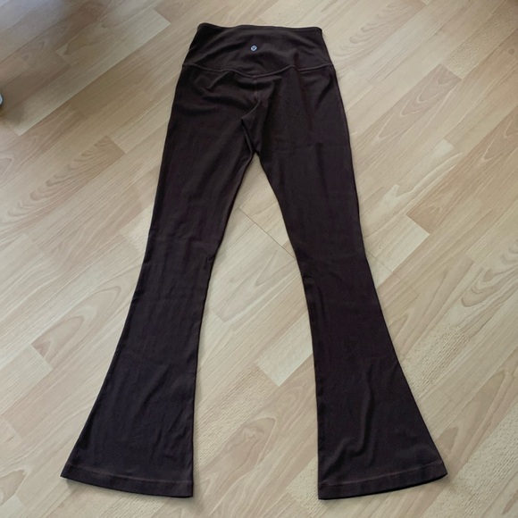 Lululemon Pants - lululemon Brown Flare Leggings Size 6